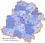 Zasięg terytorialny Łódzkiego Urzędu Celno-Skarbowego w Łodzi